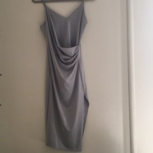 Silver Wrap Dress